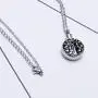 Fanery Sue Personalized Custom Tree of Life Cremation Urn Necklace for Ashes Memorial Stainless Steel Pendant