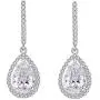 Scarlvambo Womens Fashion Cubic Zirconia Chandelier Teardrop Pierced Dangle Wedding Earrings Silver-Tone Scarlvambo Womens Fashion Cubic Zirconia Chandelier Teardrop Pierced Dangle Wedding Earrings Silver-Tone