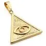 Zysta Unisex Vintage Eye of Providence Ancient Mystic Symbol Triagnle All Seeing Eyes Pyramid Pedant Necklace Stainless Steel with 24 Inches Chain Zysta Unisex Vintage Eye of Providence Ancient Mystic Symbol Triagnle All Seeing Eyes Pyramid Pedant Necklace Stainless Steel with 24 Inches Chain