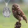 ONEFINITY Sterling Silver Always in My Heart Owl Urn Necklace for Ashes Owl Cremation Jewelry for Ashes of Loved Ones Keepsake Jewelry