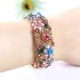 Pavaruni Traditional Gorgeous Chinese Cloisonne Bracelets, Rose Flower Retro Vintage Cultural Designed Enameled Jewelry, Cloisonné Accessories Pavaruni Traditional Gorgeous Chinese Cloisonne Bracelets, Rose Flower Retro Vintage Cultural Designed Enameled Jewelry, Cloisonné Accessories