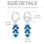 Sterling Silver Hoop Earrings for Women with Swarovski Crystals Tassel, Removable Dangle Earring Jewelry Gift Sterling Silver Hoop Earrings for Women with Swarovski Crystals Tassel, Removable Dangle Earring Jewelry Gift