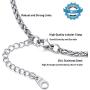 PROSTEEL Stainless Steel Guitar Pick Necklace for Men Women, Chain: 22''-24'' Adjustable, Black/18K Gold Plated, Gift for Music Lover, Come Gift Box