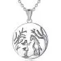 CELESTIA Celtic Horse Head Necklace Women Sterling Silver Pendant Horse Jewelry Gifts for Girls Men and Horse Lovers