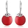 Bali Balinese Style Filigree Leverback Semi Precious Gemstones Flat Round Circle Disc Dangle Drops Earrings For Women 925 Sterling Silver