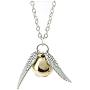 ANKRKERYYtitle Fairy Jewelry Harry Potter Golden Snitch Quicksilver Golden Pearl Necklace