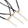 CanB Moon and Star Black Summer Choker Necklace Layered Velvet Sun Pendant Necklaces Jewelry for Women and Girls