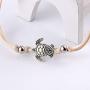SUNSH 6pcs Waterproof Turtle Boho Anklets Bracelets for Women Teen Girls Best Friends Family Lover Cute Charm Handmade Woven Strings Adjustable Beach Ankle Jewelry Friendship Gifts