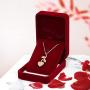 Sash & Soph Unique Rose Gold Heart Necklace for Women, 925 Sterling Silver Jewelry Gift for Her, Cubic Zirconia Heart Necklace for Girlfriend