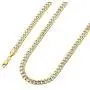 ChainsHouse Cuban Chain Necklace for Men Women Two-Tone Jewelry 6mm-10mm Wide 18K Gold Plated Curb Link Chain (18'',20'',22'',24'',26'',28'',30''), Send Gift Box