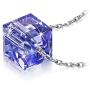 NINASUN Mothers Day Cube Square Crystal Necklace With 925 Sterling Silver Chain＆Crystal from Austria Pendant Necklace for Women Girls