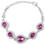 Shop LC Delivering Joy Bridal Statement Necklace Glass Crystal Earrings Bracelet Wedding Fashion Prom Jewelry Sets for Women 20'' 7.5''