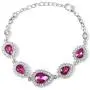 Shop LC Delivering Joy Bridal Statement Necklace Glass Crystal Earrings Bracelet Wedding Fashion Prom Jewelry Sets for Women 20'' 7.5''