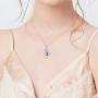 Butterfly Necklace, Infinity Necklace 925 Sterling Silver Butterfly Jewelry Infinity Jewelry for Women (Silver)
