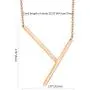 Finrezio Stainless Steel Large Initial Necklace Rose Gold Plated Big Letter Pendant Necklace for Women Mother from Alphabet 26 A-Z