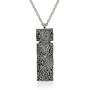 1928 Jewelry Womens Antiqued Pewter Filigree Covered 3.69 ml Glass Vial Pendant Enhancer, 30