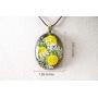 Jewelryland Handmade Dry Processed Real Flower Daisy/Chrysanthemum/Forget Me Not Pendant Necklace