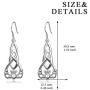 Irish Earrings Sterling Silver Celtic Knot Dangle Earrings Claddagh Earrings Jewelry with Fishhook for Women Girls Christmas Gifts