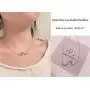 ISAACSONG.DESIGN Inspirational Sterling Silver Opal Pendant Necklace Life Line Bar, Ocean Wave Line Statement Necklace for Women and Girls