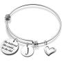 Initial Bracelet Keychain She Believed She Could So She Did Inspirational Jewelry 2020 2021 Graduation Gift