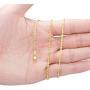 Nuragold 10k Yellow Gold 2mm Diamond Cut Rope Chain Pendant Necklace, Womens Mens Jewelry Lobster Lock 16'' 18'' 20'' 22'' 24''