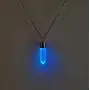 LED Light up Crystal Pendant Necklace - Glow crystal jewelry Necklace (multicolor)