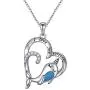 Sterling Silver Rainbow Unicorn Necklace Puppy Cat Paw Horse Narwhal Animal Pendant Necklace for Women Daughter Girls