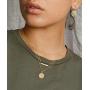 Fiusem Gold Layered Evil Eye Necklaces for Women, Dainty 14K Gold Choker Necklaces and Chain Necklaces for Teen Girls Tiny Evil Eye Pendant Necklace, 14”, 16”, 18”