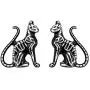 Controse Feral Bones Cat Earrings Controse Feral Bones Cat Earrings