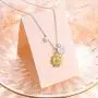 Sterling Silver Gold Tone Sunflower Initial 26 Letter Script Name Alphabet A to Z Necklace Personalized Pendant Sterling Silver Gold Tone Sunflower Initial 26 Letter Script Name Alphabet A to Z Necklace Personalized Pendant