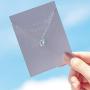 Star Planet Necklace Choker Blue Glass Cubic Zirconia Starry Universe Round Circle Pendant Necklace for Women Girls Fashion Jewelry