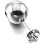 Fusamk Punk Piercing Body Jewelry Titanium Steel Skull Stud Earrings