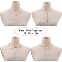 24 Pieces Layered Necklace Multilayer Choker Necklace Tiered Chokers Necklace Charm Pendant Necklace for Women Girls