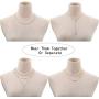 24 Pieces Layered Necklace Multilayer Choker Necklace Tiered Chokers Necklace Charm Pendant Necklace for Women Girls