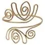 6Pcs/Set Coil Upper Arm Bracelet Arm Cuff Open Armlets Armband for Women Girl Jewelry Minimalist Bangle Adjustable Alloy Filigree Swirl