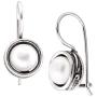Silpada Modern Fairytale 18 mm Freshwater Cultured Pearl Drop Earrings in Sterling Silver