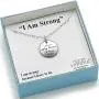 BB Becker I am Strong Sterling Silver Necklace - Gift For Strength, Birthday, Best Friend Gifts BB Becker I am Strong Sterling Silver Necklace - Gift For Strength, Birthday, Best Friend Gifts