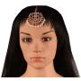 Touchstone Indian Bollywood Stylish Contemporary Designer Jewelry Hand Head Wedding Accessory Kaleera Mangtika in Gold Silver Tone for Women.