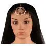 Touchstone Indian Bollywood Stylish Contemporary Designer Jewelry Hand Head Wedding Accessory Kaleera Mangtika in Gold Silver Tone for Women.