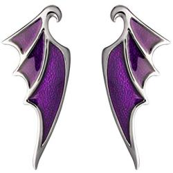 RockLove DISNEYS SLEEPING BEAUTY Maleficent Dragon Wing Earrings