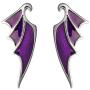 RockLove DISNEYS SLEEPING BEAUTY Maleficent Dragon Wing Earrings