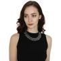 athizay Necklace Silver oxidized Indian Jewelry Chunky Beads Embellishments Choker Necklace