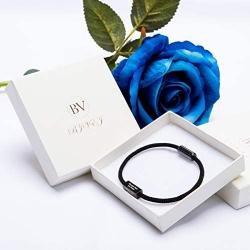 Bivei Inspirational Bracelets Magnetic Clasp Rope Cord Motivational Quotes Positive Saying Cuff Encouragement Jewelry Gift