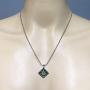 Marijuana Jewelry weed Leaf Hippie Jewelry Amulet Charm Silver Pewter Mens Pendant Necklace for men w Silver Ball Chain