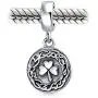 Round Disc Good Luck Celtic Knot Lucky Leaf Shamrock Irish Clover Dangle Bead Charm For Women Teen Oxidized .925 Sterling Silver Fits European Bracelet Round Disc Good Luck Celtic Knot Lucky Leaf Shamrock Irish Clover Dangle Bead Charm For Women Teen Oxidized .925 Sterling Silver Fits European Bracelet