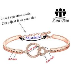 Zuo Bao Memorial Bracelet in Memory of Dad Mom Sympathy Gift Those We Love Dont Go Away They Walk Beside Us Every Day Loss Jewelry for Her