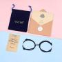 VU100 2PCS Magnetic Mutual Attraction Couple Bracelet Vow of Love Matching Gift for Couple Bestfriend