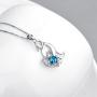YFN 925 Sterling Silver Penguin Gifts Penguin Necklace Heart Pendant Necklace for Women Jewelry Gifts