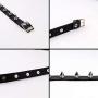 NEWITIN 9 Pieces PU Leather Punk Jewelry Set for Women and Girls Includes 3 Pieces Punk Chokers Leather Chokers and 6 Pieces Punk Bracelets Leather Bracelets, Adjustable Goth Chokers and Wristbands