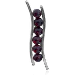 Ian and Valeri Co. Cherry Amber Sterling Silver Wave Slider Pendant